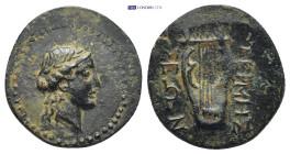 PISIDIA. Termessos. (Circa 1st century BC). Ae. (18mm, 4.2 g) Obv: Laureate head of Apollo right. Rev: ΤΕΡΜΗΣΣΕΩΝ. Lyre.