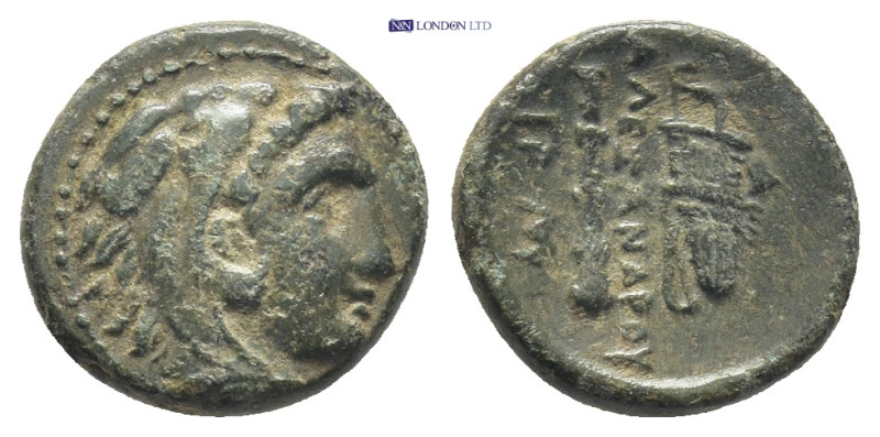 Kings of Macedon, Alexander III 'the Great'. Ae, (1.8 g 12 mm). 336-323 BC. Unce...