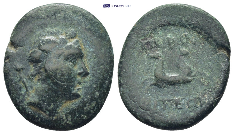Thrace, Perinthos. Ae, (6.7 g, 24mm). 3rd century BC. Obv: Head of Dionysos, rig...
