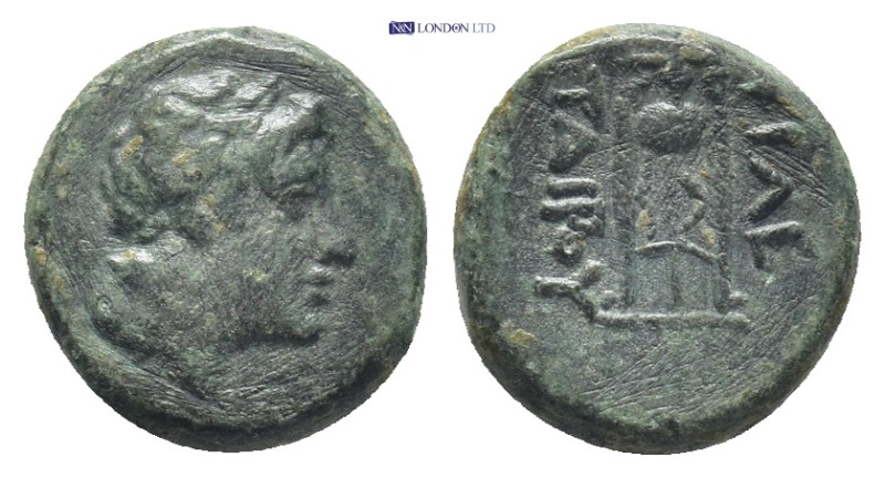 Kings of Pergamon. Philetairos (281-263 BC). AE (Bronze, 1.4. 14mm) Obv: Laureat...