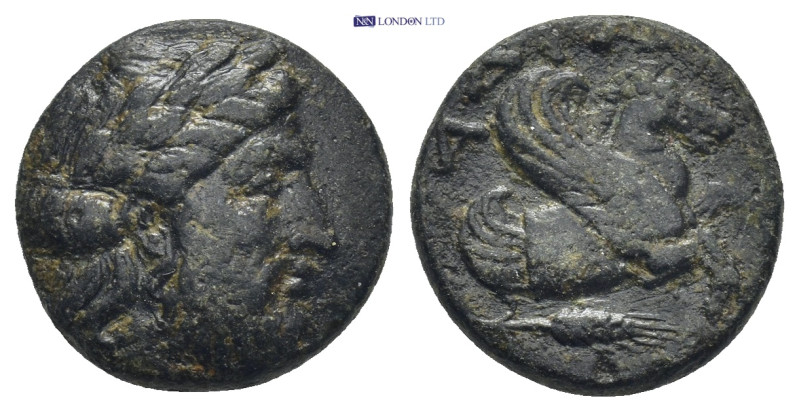 MYSIA, Adramytion. 4th century BC. Æ (16mm, 4.0 g). Laureate head of Zeus right ...