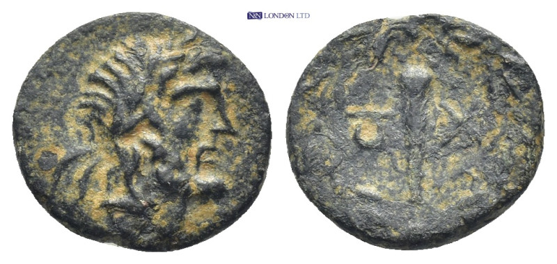 LYCIA. Choma. 2nd-1st century BC. AE (Bronze, 13mm, 1.5 g). Laureate head of Zeu...