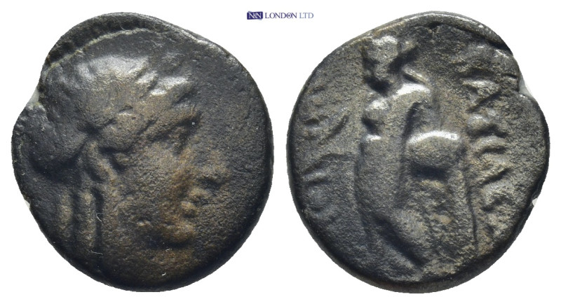 SELEUKID EMPIRE. Antiochos III 'the Great'. 222-187 BC. Æ (15mm, 3.25 g). Sardes...