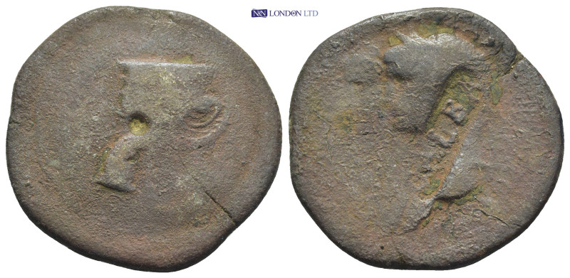 Bithynia. Nikaia. Nero AD 54-68. Bronze Æ (30mm, 11.5 g) Laureate head of Neroc/...