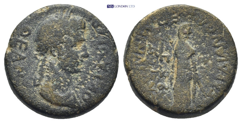 LYDIA, Sardis. Diva Octavia. Died AD 62. Æ (17mm, 5.0 g). Mindios, strategos for...