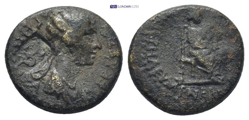 PHRYGIA. Eumenea. Agrippina II (Augusta, 50-59). Ae. (16mm, 3.12 g) Bassa Kleono...