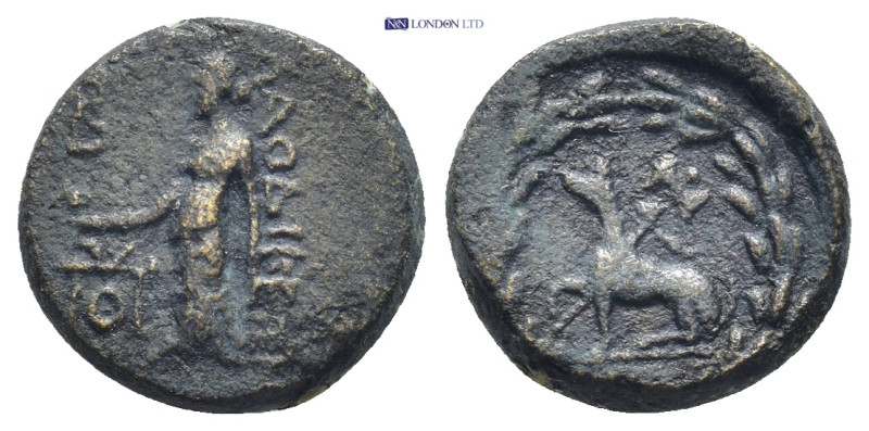 Phrygia. Laodikeia ad Lycum 27 BC-AD 14. pseudo-autonomous issue Bronze Æ (14mm....