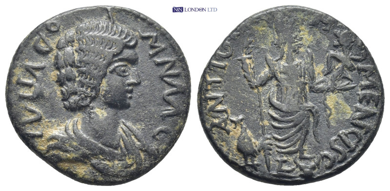 PISIDIA, Antiochia. Julia Domna. Augusta, AD 193-217. Æ (21mm, 5.7 g). Draped bu...