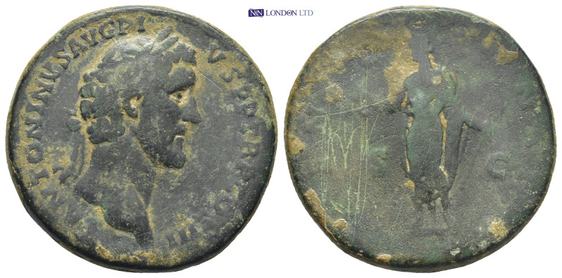 Antoninus Pius (138-161 AD). AE Sestertius (32mm, 20.77 g), Rome, 140-144 AD. Ob...