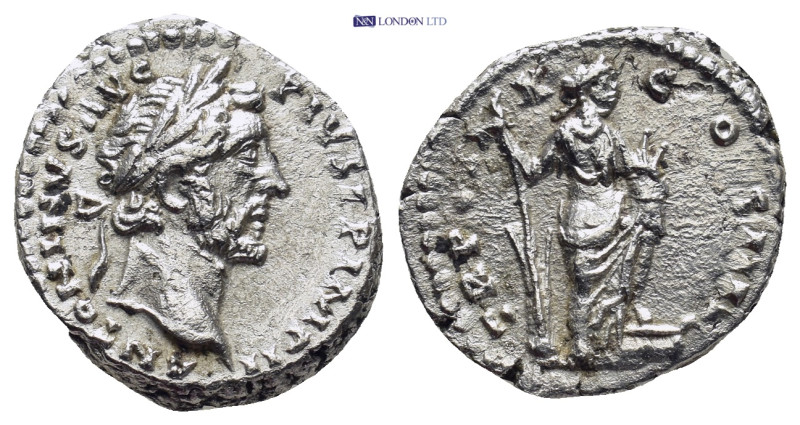 Antoninus Pius, 138-161. Denarius (Silver, 16mm, 3.1 g), Rome, 159-160. ANTONINV...