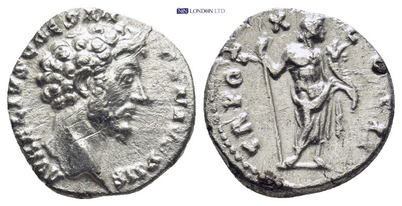 Marcus Aurelius, as caesar (Antoninus Pius, 138-161), Denarius, Rome, AD 155-156...