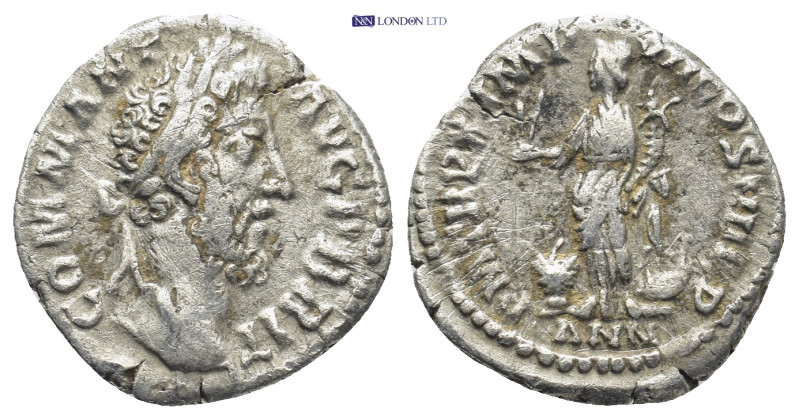 Commodus (177-192 AD). AR Denarius (18 mm, 2.6 g), Roma (Rome), 184.
Obv. COMM A...