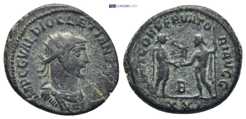 Diocletian. A.D. 284-305. Æ antoninianus (21mm, 4.2 g). Antioch, A.D. 285. IMP C...