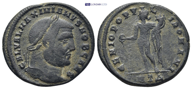 Maximianus AD 294-8. AE Follis. Heraclea (9.5 Gr. 28mm.)
Laureate head right 
Re...