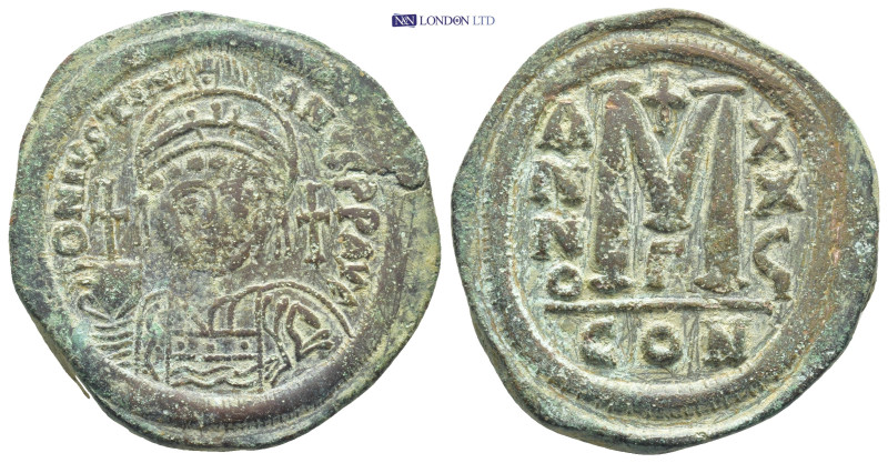 Justinian I. 527-565. Æ Follis (32mm, 17.2 g). Constantinople mint. Dated RY 26 ...