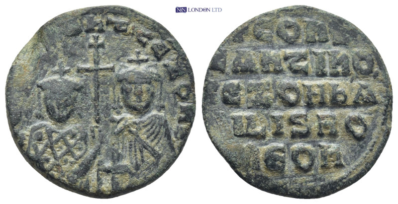 Constantine VII Porphyrogenitus and Zoe, AD.913-959. Æ Follis (23mm, 6.83 g). Co...