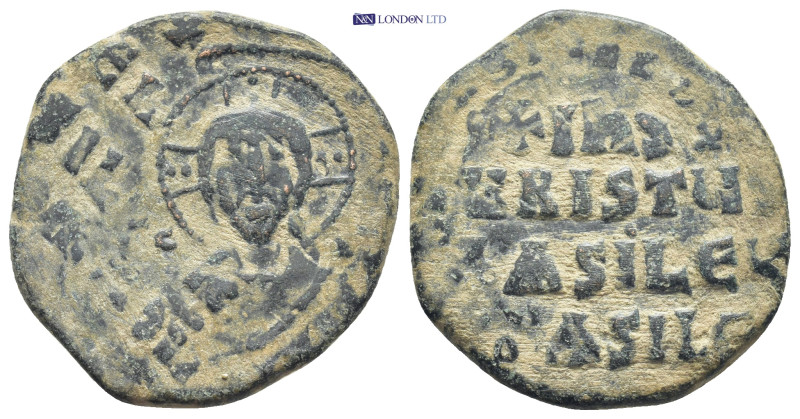 Anonymous Folles. temp. Basil II & Constantine VIII, circa 1020-1028. Æ Follis (...