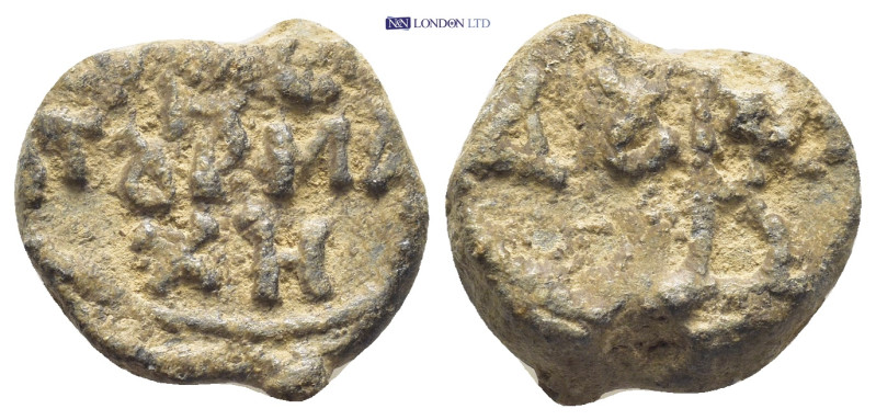 BYZANTINE LEAD SEAL. (6 Gr. 18mm.)