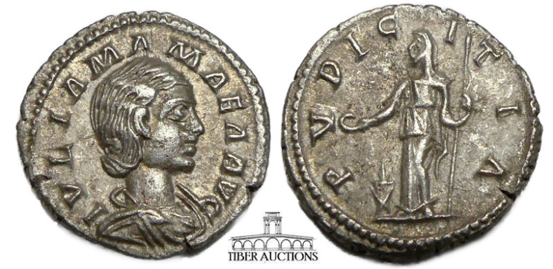 Julia Maesa. Augusta, AD 218-224/5. AR Denarius. Rome mint. Struck under Elagaba...