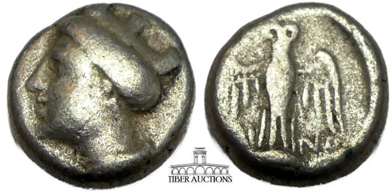 PONTOS, Amisos (as Peiraieos). Circa 435-370 BC. AR Siglos. Head of Hera left, w...