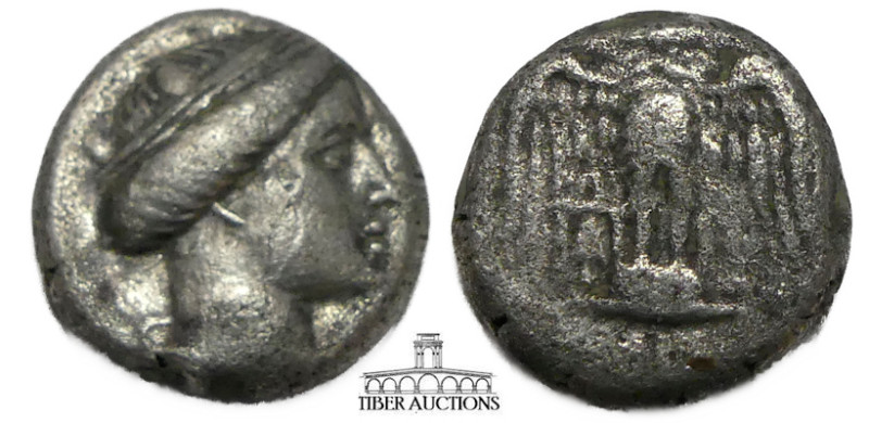 PONTOS, Amisos (as Peiraieos). Circa 435-370 BC. AR Siglos. Head of Hera left, w...