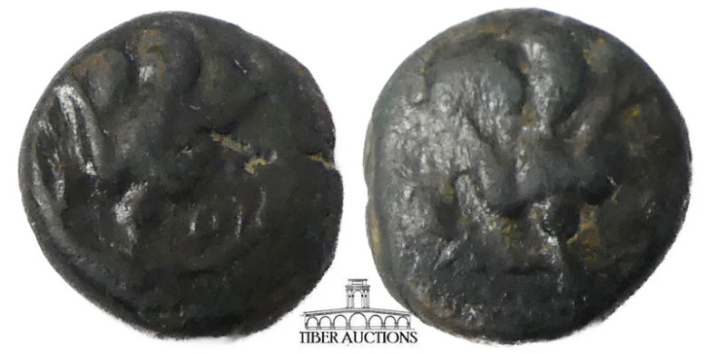 ISLANDS off CARIA. Rhodos. Circa 205-188 BC. Æ 10 mm. Rose / Rose. 10 mm, 1.10 g...