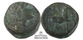 IONIA, Kolophon. Circa 320-294 BC. Æ Chalkous. Laureate head of Apollo right / Horse walking right. 11 mm, 2.00 g.
