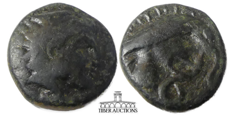 KINGS of MACEDON. Amyntas III. 393-370/69 BC. Æ Unit. Head of Herakles right, we...