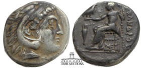 KINGS of MACEDON. Antigonos I Monophthalmos. As Strategos of Asia, 320-306/5 BC, or king, 306/5-301 BC. AR Drachm. In the name and types of Alexander ...