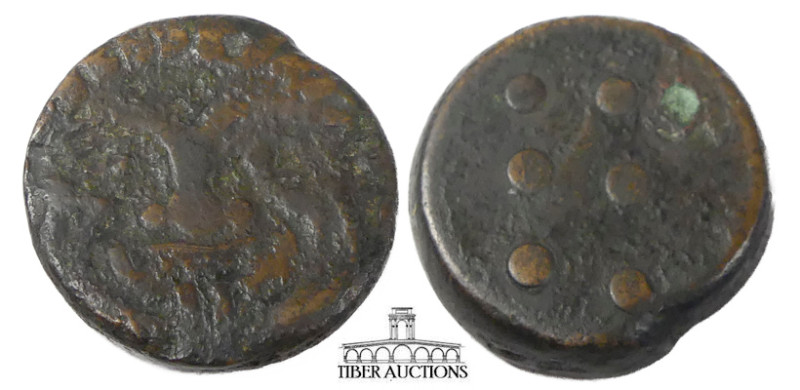 SICILY, Himera. Circa 425-409 BC. Æ Hemilitron or Hexonkion. Reduced standard. G...