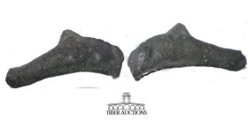 SKYTHIA, Olbia. Circa 525-350 BC. Cast Æ. Dolphin without inscription. 30 mm, 2.22 g.