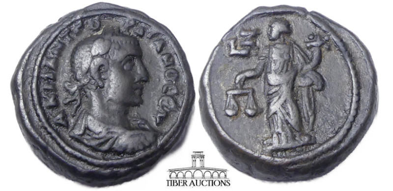 EGYPT, Alexandria. Gordian III. AD 238-244. Potin Tetradrachm. Dated RY 7 (AD 24...