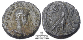 EGYPT, Alexandria. Claudius II Gothicus, 268-270 AD. Potin Tetradrachm (9.63 gm), yr. 1 (268/9 AD). Laureate draped bust / Eagle standing with wreath....