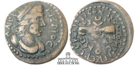 PHRYGIA, Hierapolis. Pseudo-autonomous issue. temp. Philip I, AD 244-249. Æ 23. Homonoia issue with Ephesus. Radiate and draped bust of Apollo Lairben...