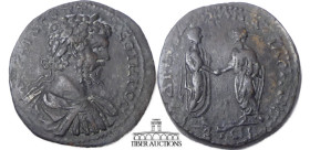 PONTUS, Amasea, Septimius Severus AD 193-211. Æ 29. Laureate, draped and cuirassed bust r. / Caracalla and Geta standing facing one another, clasping ...