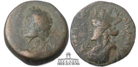 SYRIA, Laodicea. Antoninus Pius AD 138-161. Æ 25. Dated Civic Year 190 (AD 142/3). ΑΥΤΟ ΚΑΙ ΤΙ ΑΙΛΙ ΑΔΡΙ ΑΝΤΩΝЄΙΝΟΝ CЄΒ ЄΥ, laureate head of Antoninus...
