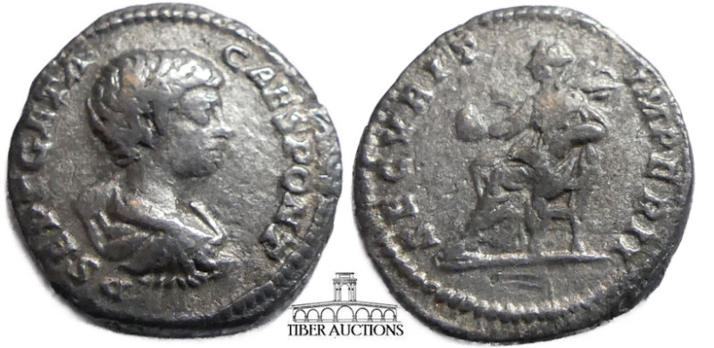 Geta. As Caesar, AD 198-209. AR Denarius. Rome mint. Struck under Septimius Seve...