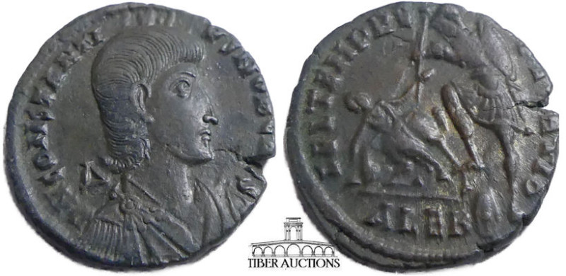 Constantius Gallus, as Caesar, AD 351-354. Æ Maiorina. Alexandria mint, 2nd offi...