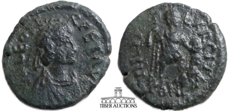 Leo I. 457-474 AD. Æ 20. Constantinople mint, for use at Cherson. DN LEO PE RPET...