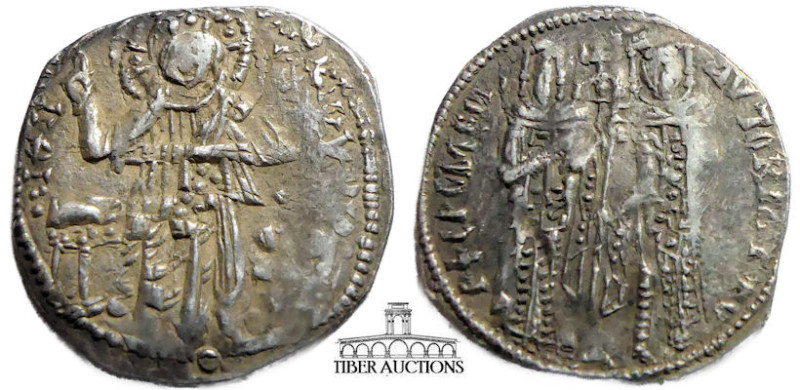 Andronicus II Palaeologus, with Michael IX. 1282-1328. AR Basilikon. Class VII. ...