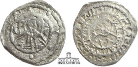 John VIII Palaeologus. 1425-1448. AR Stavraton. Constantinople mint. Facing bust of Christ Pantokrator; sigla: [•] | Є / Crowned facing bust of John; ...