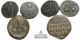 Three Mid grade Byzantine coins from the DBR collection. 28.50 g.