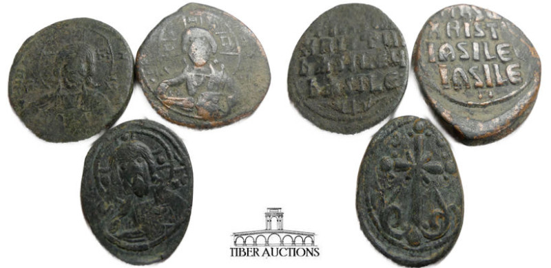 Three Mid grade Byzantine coins from the DBR collection. 23.50 g.