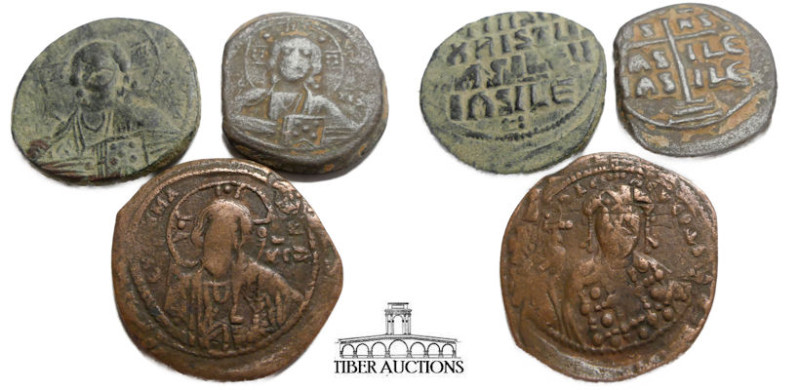 Three Mid grade Byzantine coins from the DBR collection. 26.83 g.