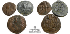 Three Mid grade Byzantine coins from the DBR collection. 29.18 g.