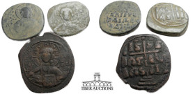 Three Mid grade Byzantine coins from the DBR collection. 35.14 g.