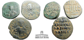 Three Mid grade Byzantine coins from the DBR collection. 33.44 g.