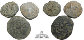 Three Mid grade Byzantine coins from the DBR collection. 38.32 g.