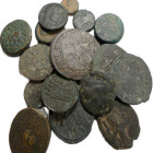 16 assorted ancient bronze coins. 65 g.