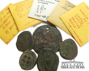 5 Byzantine bronze coins. 61 g.